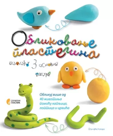 oblikovanje plastelina pomoću 3 osnovne figure bernadet kučart