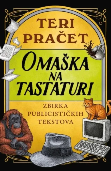 omaška na tastaturi zbirka publicističkih tekstova teri pračet