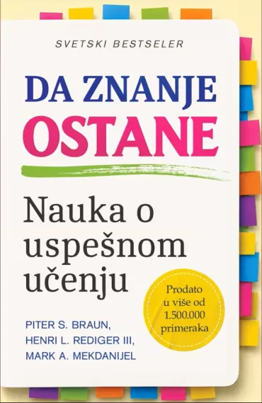 da znanje ostane nauka o uspešnom učenju henri l rediger iii mark a mekdanijel piter s braun